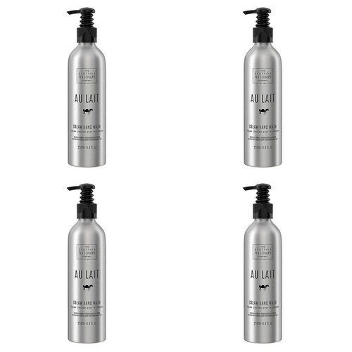 Scottish Fine Soaps Au Lait Cream Hand Wash 250mL Pack of 4