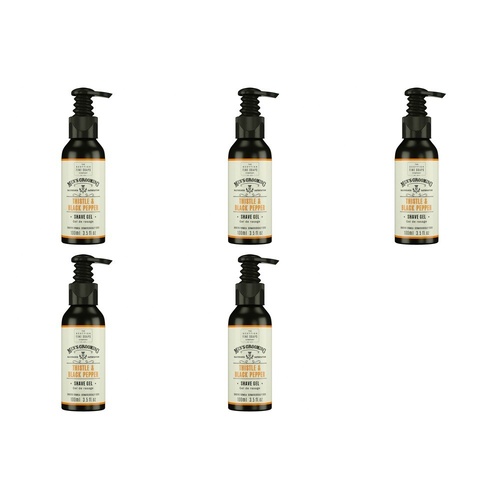 Scottish Fine Soaps Men's Grooming Thistle & Black Pepper Shave Gel 100mL Pack of 5
