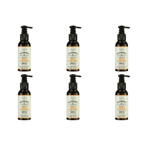 Scottish Fine Soaps Men's Grooming Thistle & Black Pepper Shave Gel 100mL Pack of 6