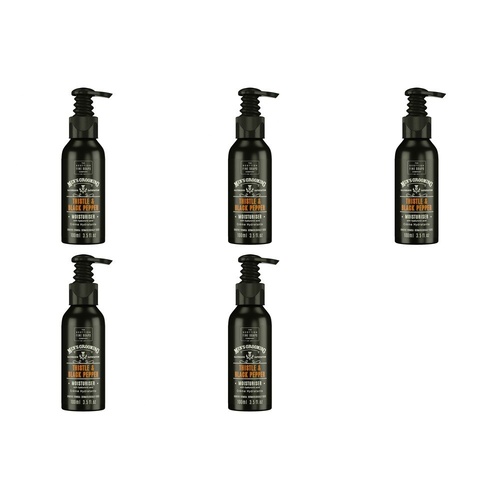 Scottish Fine Soaps Men's Grooming Thistle & Black Pepper Moisturiser 100mL Pack of 5