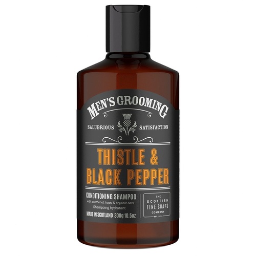Scottish Fine Soaps Men's Grooming Thistle & Black Pepper Shampoo 300g
