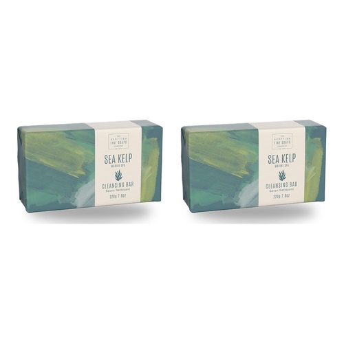 Scottish Fine Soaps Sea Kelp Marine Spa Cleansing Bar 220g Pack of 2
