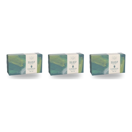 Scottish Fine Soaps Sea Kelp Marine Spa Cleansing Bar 220g Pack of 3