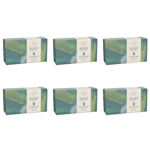Scottish Fine Soaps Sea Kelp Marine Spa Cleansing Bar 220g Pack of 6