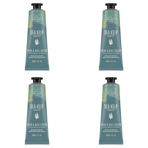 Scottish Fine Soaps Sea Kelp Marine Spa Hand & Nail Cream 30mL Pack of 4