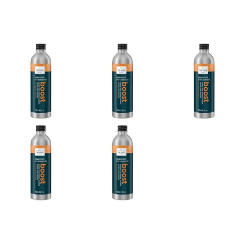 Scottish Fine Soaps Aromatherapy Boost Bath & Shower Gel 250mL Pack of 5