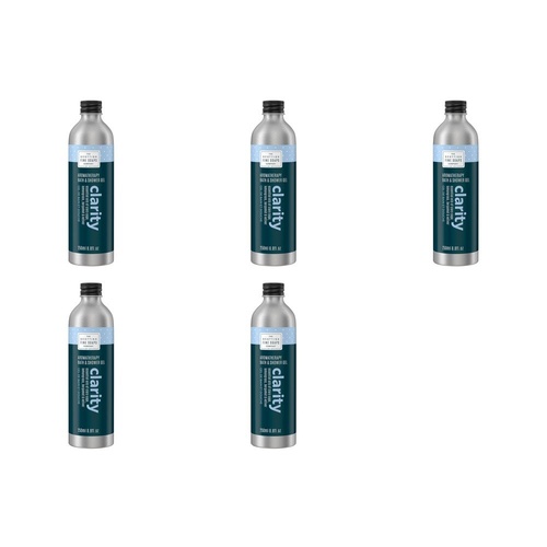 Scottish Fine Soaps Aromatherapy Clarity Bath & Shower Gel 250mL Pack of 5