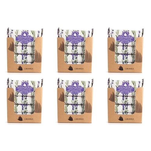 Essencias de Portugal Caravela Portuguese Lavender Wrapped Soap 130g Counter Display of 20 Bundle of 6
