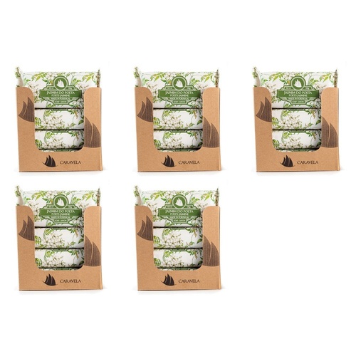 Essencias de Portugal Caravela Poet's Jasmine Wrapped Soap 130g Counter Display of 20 Bundle of 5