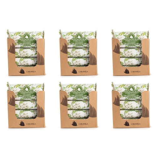Essencias de Portugal Caravela Poet's Jasmine Wrapped Soap 130g Counter Display of 20 Bundle of 6