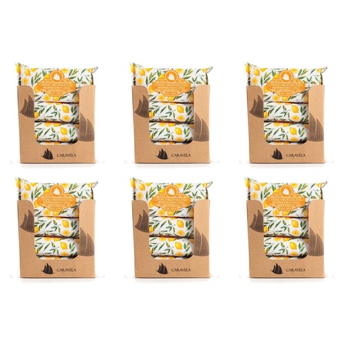 Essencias de Portugal Caravela Mediterranean Citrus Wrapped Soap 130g Counter Display of 20 Bundle of 6
