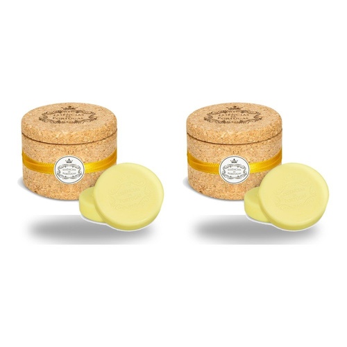 Essencias de Portugal Lemon Soap 2 x 50g in Cork Keeper Pack of 2