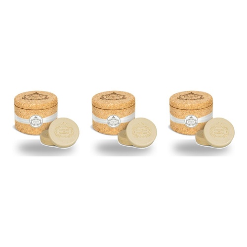 Essencias de Portugal White Jasmine Soap 2 x 50g in Cork Keeper Pack of 3