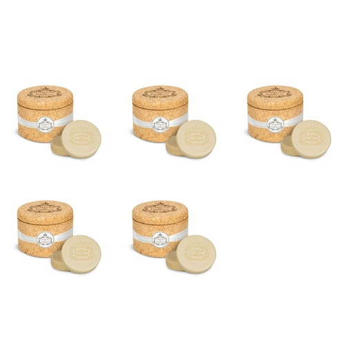 Essencias de Portugal White Jasmine Soap 2 x 50g in Cork Keeper Pack of 5