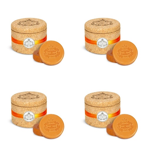Essencias de Portugal Orange Soap 2 x 50g in Cork Keeper Pack of 4