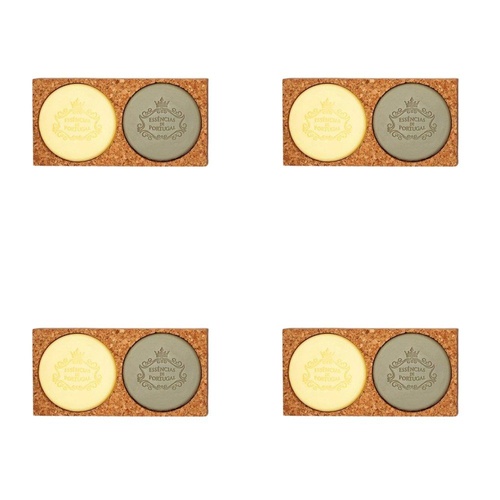 Essencias de Portugal Lemon and Eucalyptus Soap Set 2 x 50g Bundle of 4