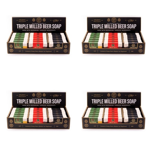 The Somerset Toiletry Co Home Brew Beer Soap 200g Assorted Counter Display of 18 Bundle of 4