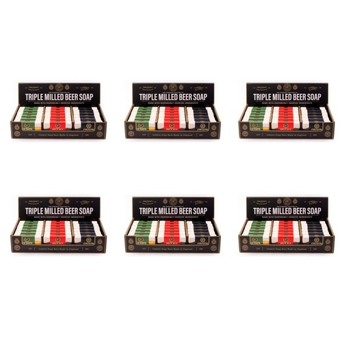 The Somerset Toiletry Co Home Brew Beer Soap 200g Assorted Counter Display of 18 Bundle of 6