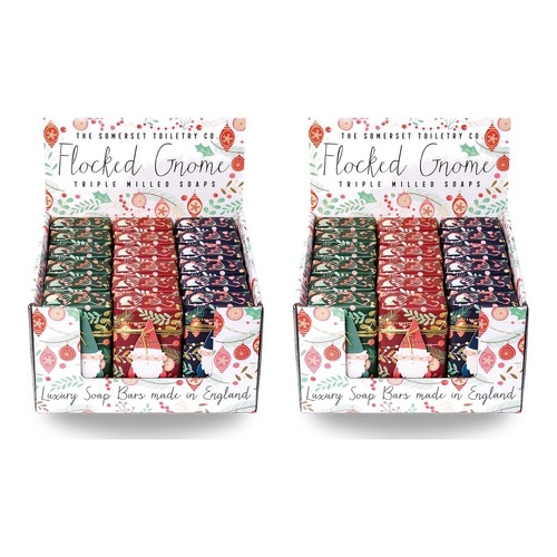 The Somerset Toiletry Co Flocked Gnome Soap 200g Assorted Counter Display of 18 Bundle of 2