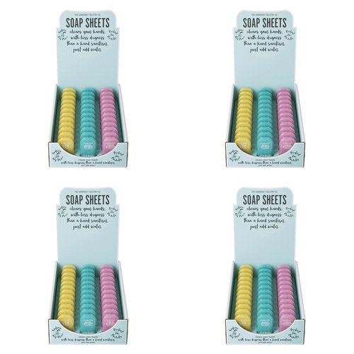 The Somerset Toiletry Co Soap Sheets Assorted Scents Counter Display of 36 Bundle of 4