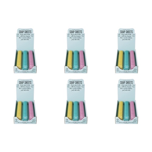 The Somerset Toiletry Co Soap Sheets Assorted Scents Counter Display of 36 Bundle of 6