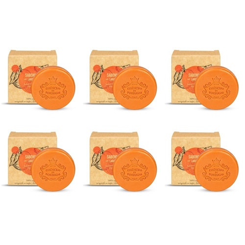 Essencias de Portugal Orange Soap 50g in Kraft Box Pack of 6