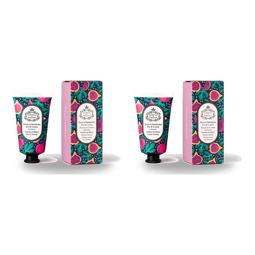 Essencias de Portugal Fig and Blackcurrant Hand Cream 50mL Pack of 2