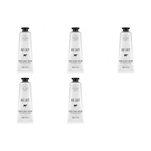 Scottish Fine Soaps Au Lait Hand & Nail Cream 30mL Pack of 5