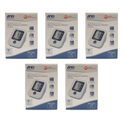 A&D Medical Blood Pressure Monitor Pack of 5
