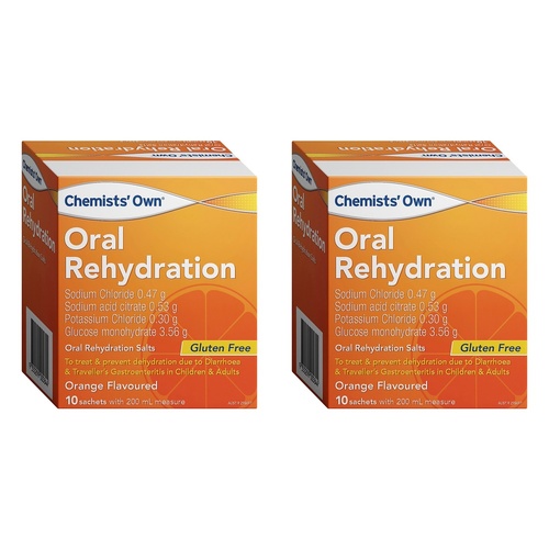 Chemists' Own Oral Rehydration Salts 4.9g 10 Sachet x 3 Bundle of 2
