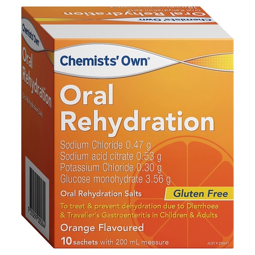 Chemists' Own Oral Rehydration Salts 4.9g 10 Sachet x 3