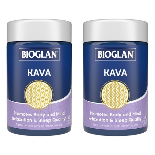 Bioglan Kava 40 Capsules Pack of 2