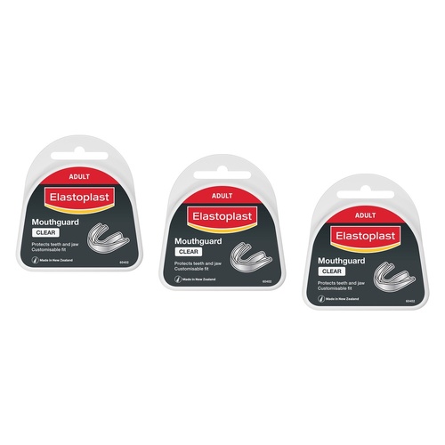 Elastoplast Mouthguard Adult Clear Pack of 3