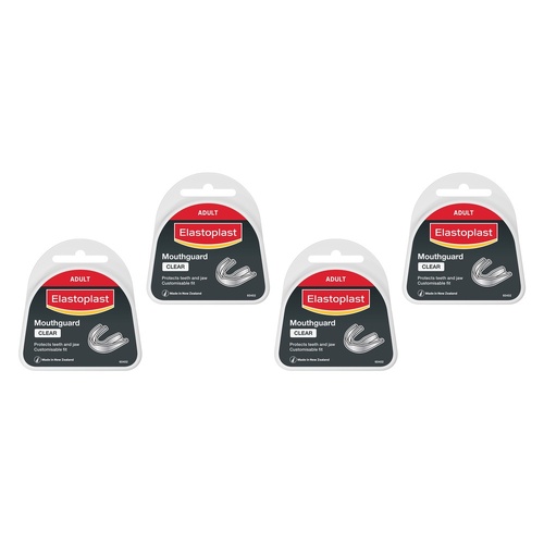 Elastoplast Mouthguard Adult Clear Pack of 4