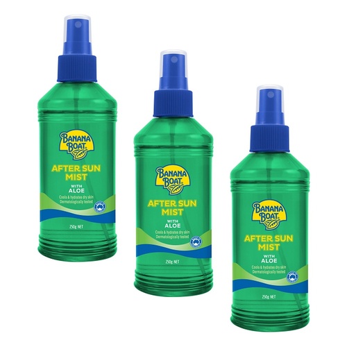 Banana Boat Aloe Aftersun Spray 250mL Pack of 3