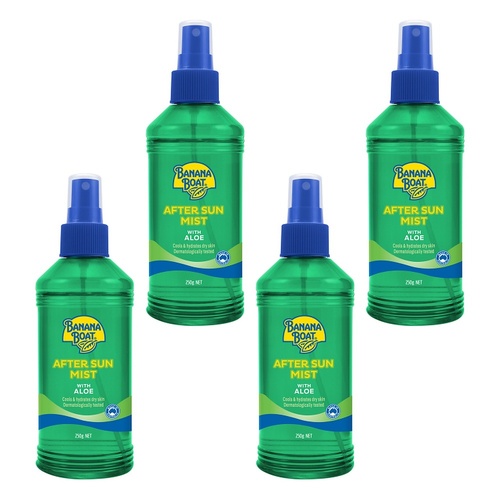 Banana Boat Aloe Aftersun Spray 250mL Pack of 4