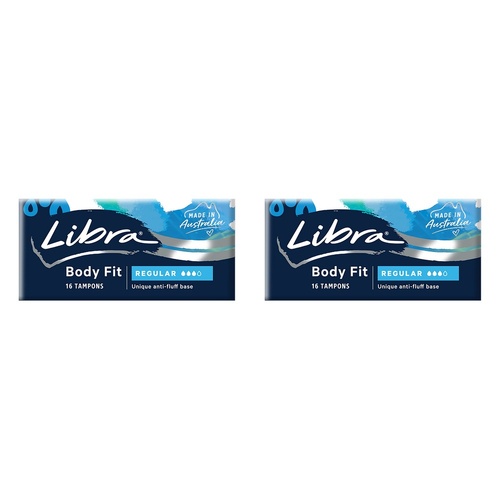 Libra Original Regular Tampons 16 Pack x 12 Bundle of 2