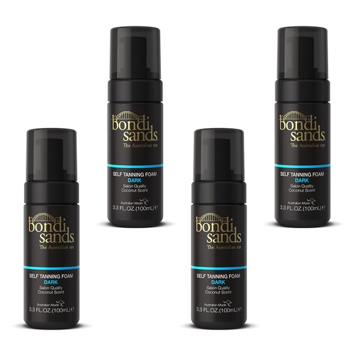 Bondi Sands Mini Dark Foam 100mL Pack of 4