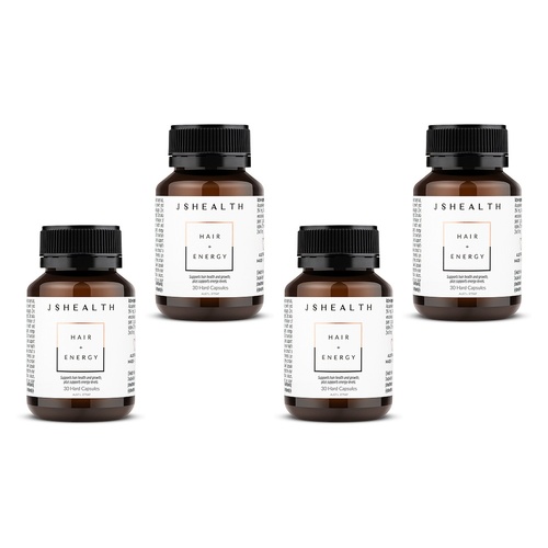 JSHealth Hair + Energy 30 Capsules Pack of 4