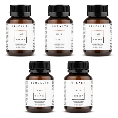 JSHealth Hair + Energy 30 Capsules Pack of 5