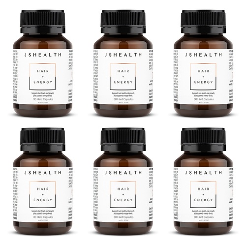 JSHealth Hair + Energy 30 Capsules Pack of 6