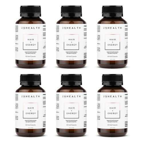 JSHealth Hair + Energy 60 Capsules Pack of 6