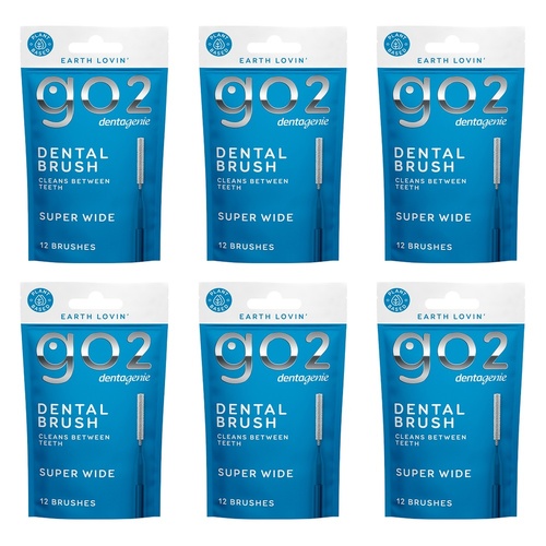 Dentagenie Interdental Brush Blue Size 5 12 Pack Bundle of 6