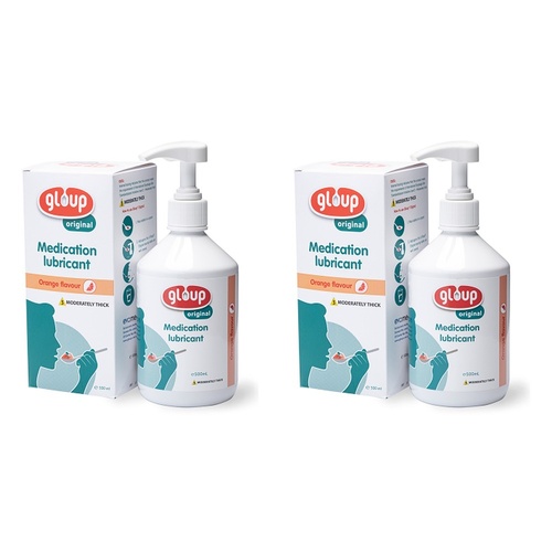 Gloup Medication Lubricant Orange Original 500mL Pack of 2