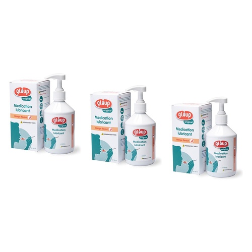 Gloup Medication Lubricant Orange Original 500mL Pack of 3