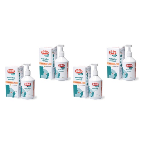 Gloup Medication Lubricant Orange Original 500mL Pack of 4