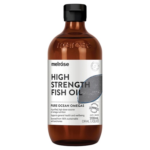 Melrose Health High Strength Fish Oil Lemon 200mL
