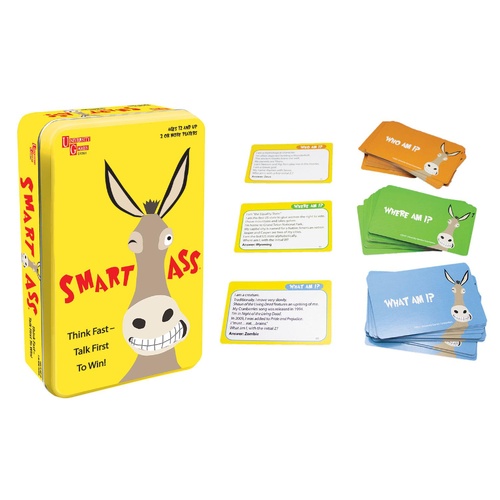 Smart Ass Tin Trivia Card Game University Games