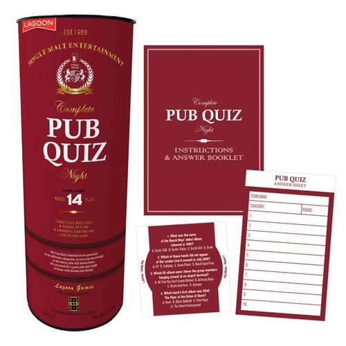 Complete Pub Quiz Night Game Lagoon Games