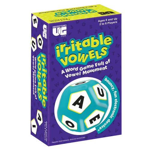 University Games Irritable Vowels Electronic Word Game